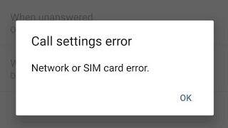 How to Fix Call Barring "Network or Sim Card error" Problem 2021 | sim card error | network error