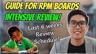 Paano gawin ang INTENSIVE REVIEW for RPm Board Exam | 6-weeks Review Guide