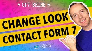 Contact Form 7 Skins To Change Style - No CSS required | Contact Form 7 Tutorials Part 13