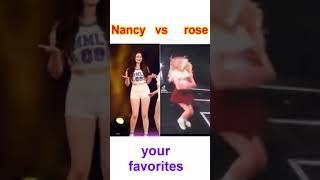 Nancy momoland vs BLACKPINK rose who is the best #nancy #rose #shorts