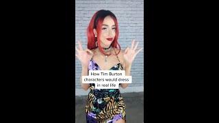 How Tim Burton Characters Would Dress IRL // Part I #shorts #timburton