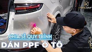 Hướng dẫn quy trình dán film ppf xe ô tô đạt chuẩn tại Kingwrap Hà Nội