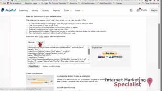 Creating a Buy Now Button in PayPal