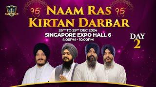 LIVE Naam Ras Kirtan Darbar | Day 2 | Singapore Expo Hall 6 | 27th Dec 2024