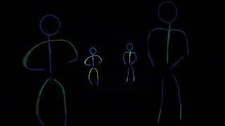 Glow people dancing #glowsticks #funnyshorts #stickman