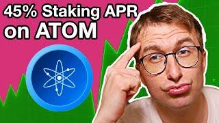 Earn 45% Staking Atom - Cosmos Ecosystem