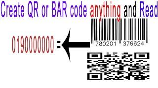 How to Transform your phone number into QR code and Read/Create QR code anything