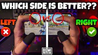 WHICH SIDE IS BETTER FOR FIRE BUTTON?(BGMI/PUBG MOBILE) TIPS & TRICKS.
