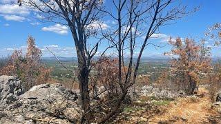 WOW ! SEE Traces of FIRE Raging at Cross Mountain Medjugorje