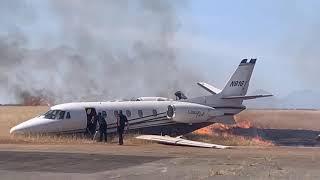 N91GY Cessna Citation XL Oroville Airport 21 August 2019