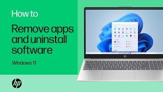 How to remove apps and uninstall software in Windows 11 | HP Notebooks | HP Support