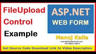 FileUpload Control Asp.Net WebForm | FileUpload using Asp.Net C# | file-upload example in asp.net c#