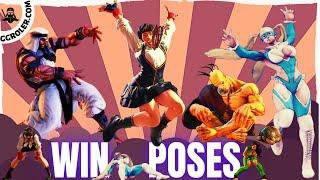 Street Fighter V  WIN POSES (update Oct 2021)