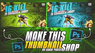 How to Make Thumbnail Like This On Adobe Photoshop on Pc#pubg