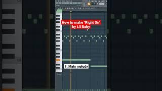 How to make "Right On" by Lil Baby in FL Studio #shorts