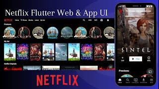 Creating a Netflix Inspired Responsive UI Design in Flutter - App & Web Development