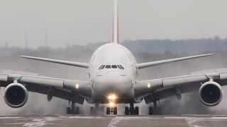 Düsseldorf Airport Timelapse - Airbus A380, 2 Boeing 787, Airbus A340, Boeing 777 ...