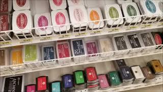 ASMR sounds of a store: Joann's - wood tapping, crinkles, paper, organizing