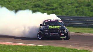 850 HP S54 turbo engine on BMW M3 E36 drift racecar - Manuel Vacca on board & crazy sound