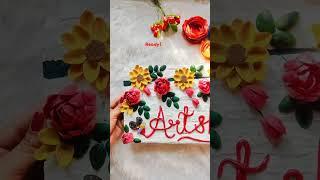 How to make Nameplate from Cardboard | Diy easy Nameplate || pista shell craft | best out of waste