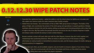 New wipe Patchnotes- Escape From Tarkov