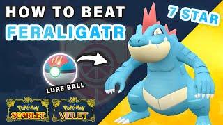 How to Beat Feraligatr 7 Star Tera Raid ► Pokemon Scarlet & Violet