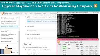 Installation , Upgrade Magento 2.2.x to 2.3.x using composer | Xampp | Localhost | Error Free