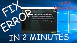 How To Fix NVIDIA Installer Cannot Continue (ERROR FIX) | DCH/Standard Driver Is Not Compatible.