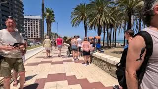 Torremolinos La Carihuela to Bajondillo Beach Walk Costa del Sol [4K]