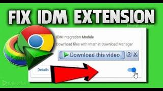 IDM // How to fix IDM video Download option is not showing