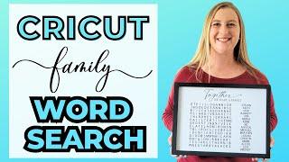 Creating Personalized Word Search Puzzles with Cricut: DIY Craft Project