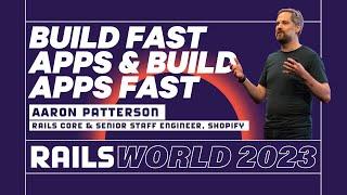 Aaron Patterson - Future of Developer Acceleration with Rails - Rails World 2023