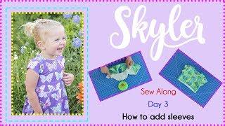 Skyler Sew Along day 3. How to add sleeves to a lined bodice