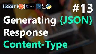 #13 | Generating JSON Response in Flask | REST API with Python Flask | HINDI