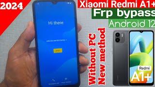 Redmi A1 plus Frp bypass redmi a1 a1+ Google account remove new method without pc #2024