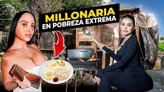 La millonaria que vive en la pobreza extrema por un dia