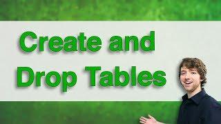 Db2 SQL Tutorial 4 - Create and Drop Tables