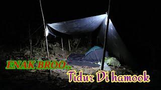 SOLO CAMPING DI HUTAN SENDIRIAN DAN TIDUR DI SHELTER PLYSHEET