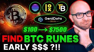 Ultimate Guide to Finding BTC Runes EARLY & BEST Minting Tips for SAVING BTC!
