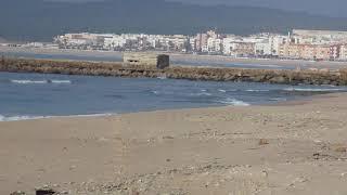 Barbate desde la playa del Botero