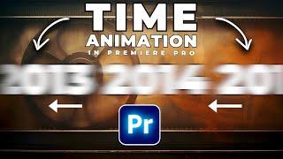 SCROLLING Timeline YEAR ANIMATION In Premiere Pro