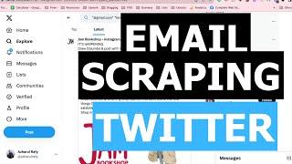 How to Scrape Bulk Email Addresses from Twitter for FREE
