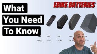 e bike BATTERIES EXPLAINED!