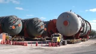 Inicia traslado de calderas gigantes por carreteras potosinas