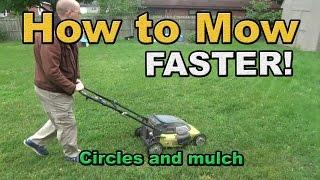 Lawn Mowing HACK how to mow your lawn faster