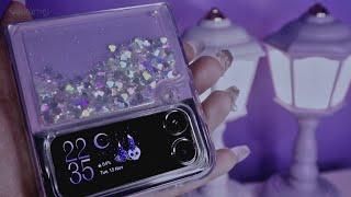 1 minute asmr. unboxing samsung galaxy z flip4. 