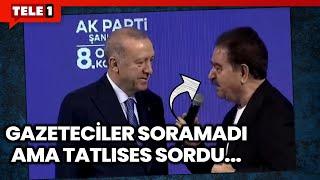 Erdoğan'ın Uçağına Binen İsimlerin Soramadığı Soruyu İbrahim Tatlıses Sordu!