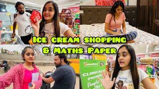 Lots of Ice Cream Shopping Frm Super Market | Aaj hai Maths Ki Board Exam | Bindass Kavya Vlogs