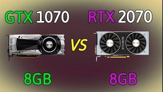 GTX 1070 vs RTX 2070   2022   benchmark and test in 9 Games 1080p Hight setting