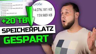 SO habe ich 20TB SPEICHERPLATZ auf meinem NAS GESPART